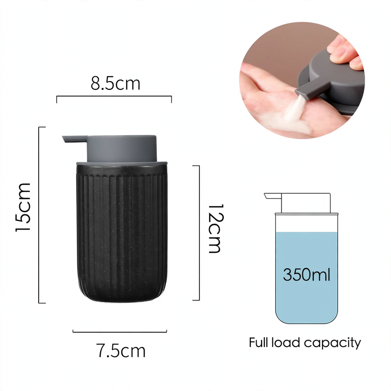 Textured Ceramic Pump Soap Dispenser – product image 1