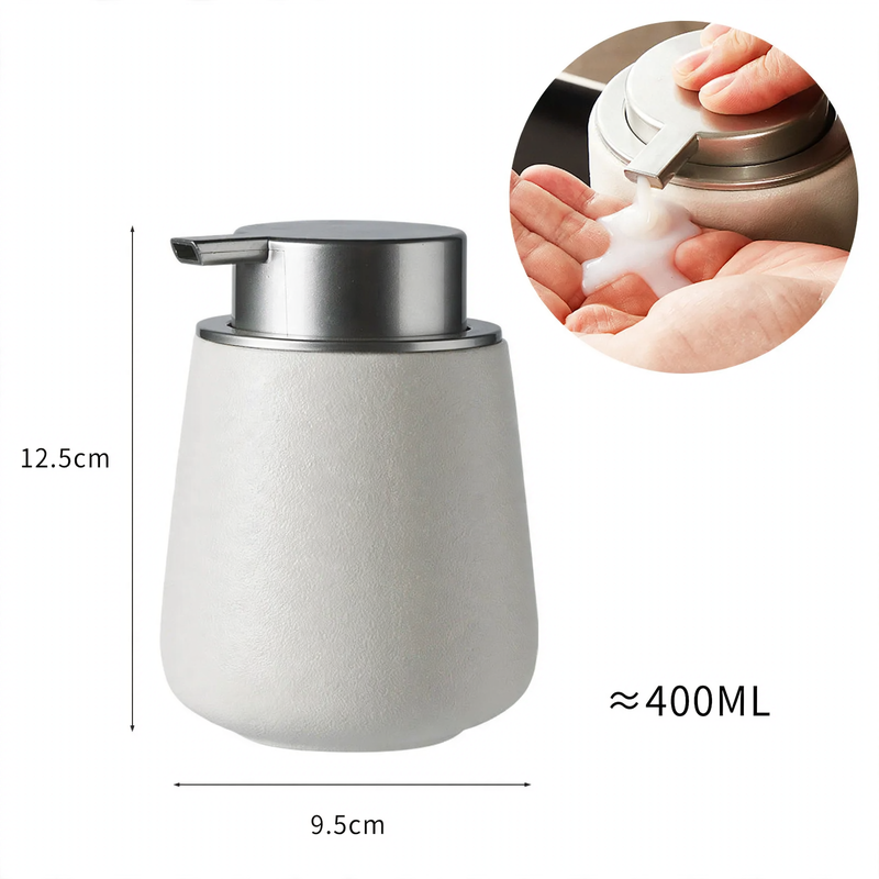 Rounded Ceramic Pump Soap Dispenser – product image 8