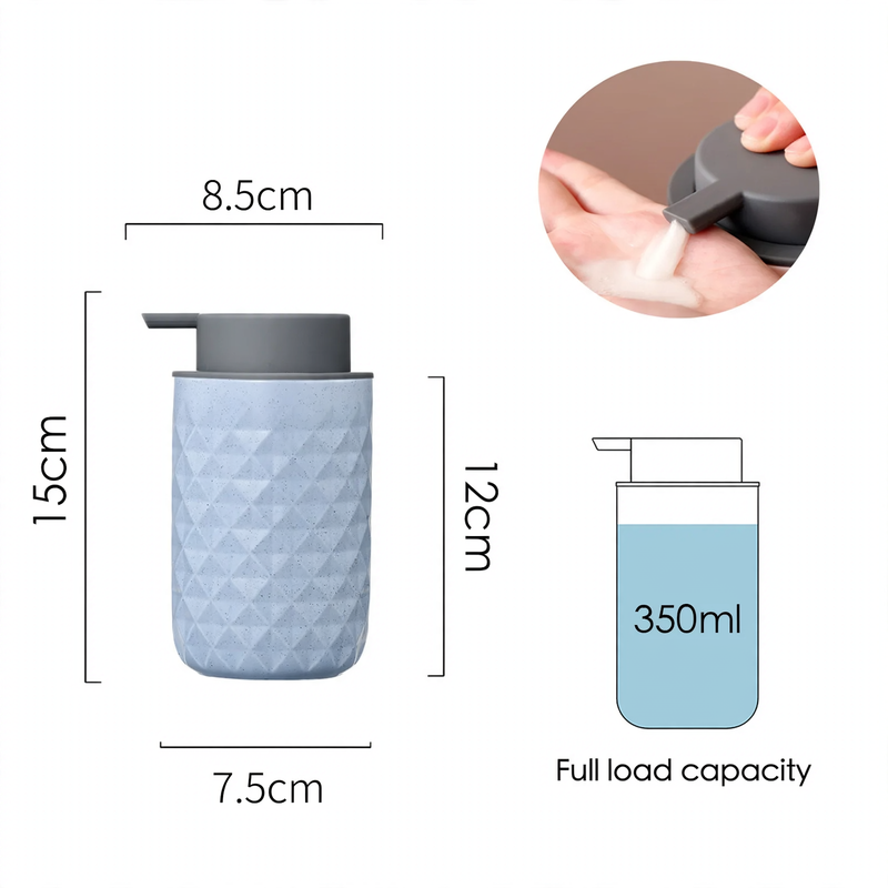 Textured Ceramic Pump Soap Dispenser – product image 10
