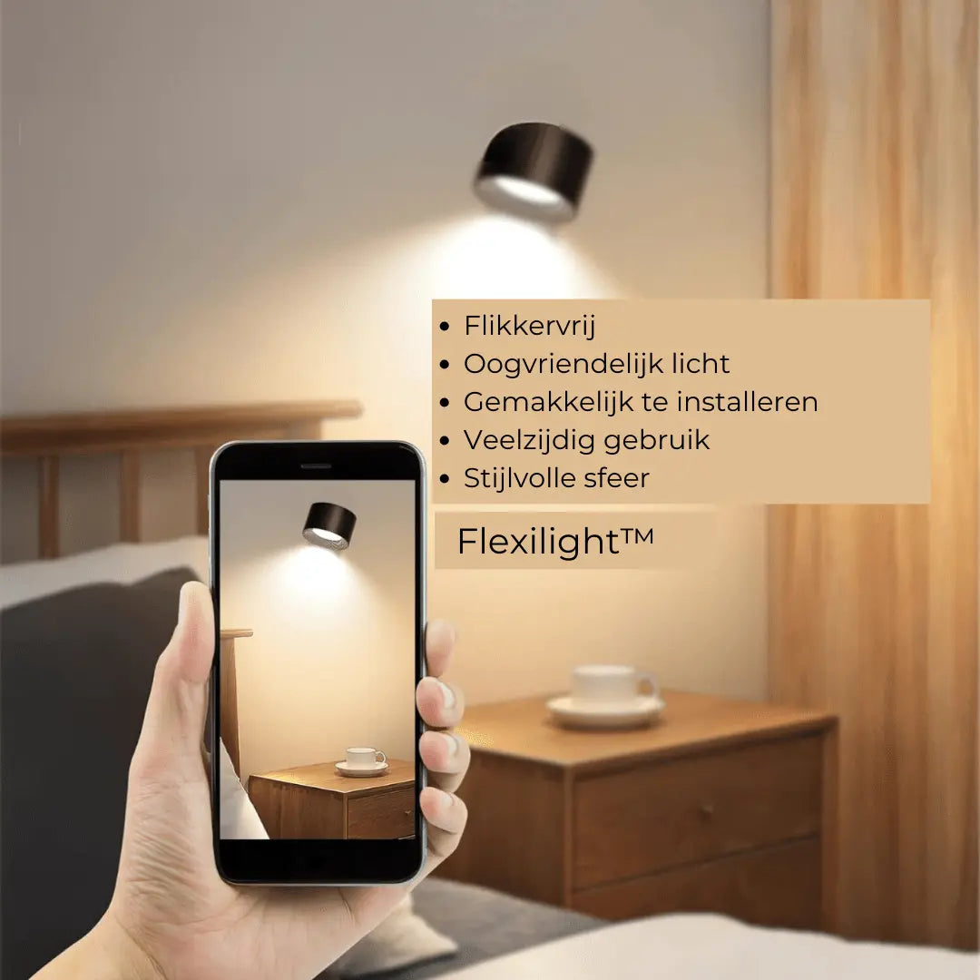 Rotating USB Rechargeable Magnetic Wall Light