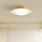 Cream Acrylic LED Flush Ceiling Light, 35 cm - view 5