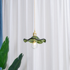 Glass Petal Pendant Light with Brass Fittings - view 5