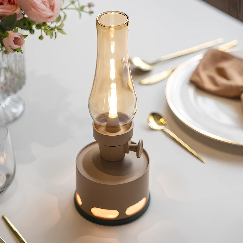 Rechargeable LED Lantern with Glass Chimney, USB-C - view 5