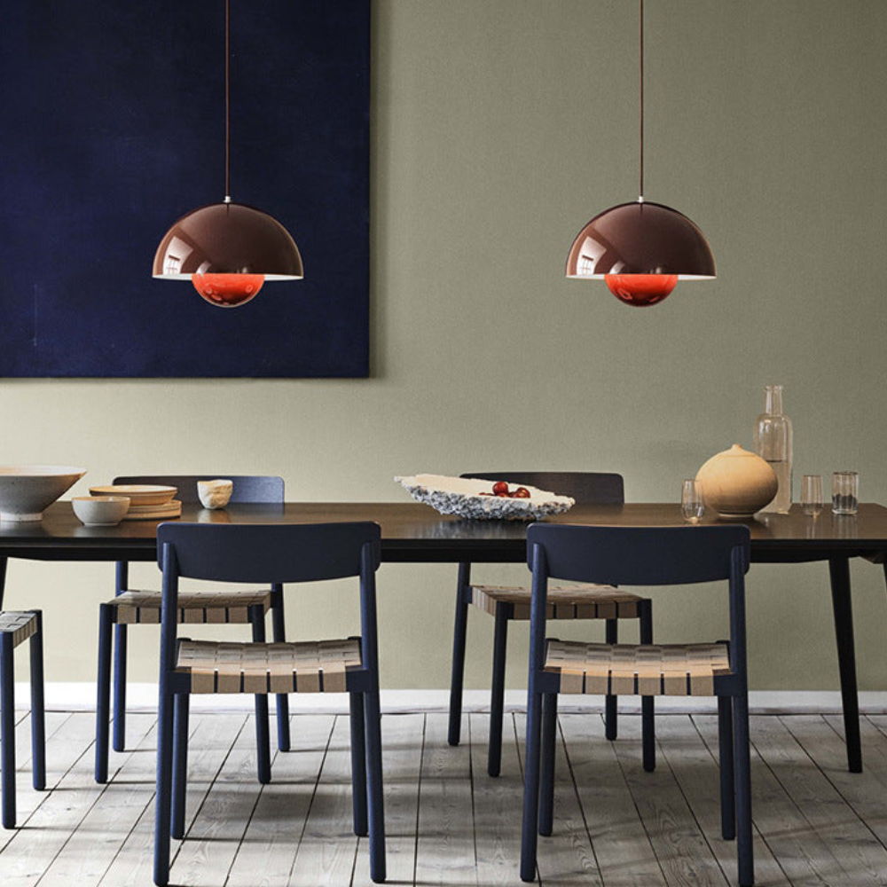 Layered Metal Dome Pendant Light, Mid-Century Style - view 23
