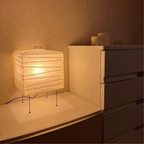 Paper Lantern Table Lamp with Metal Handle, UK Plug - view 6