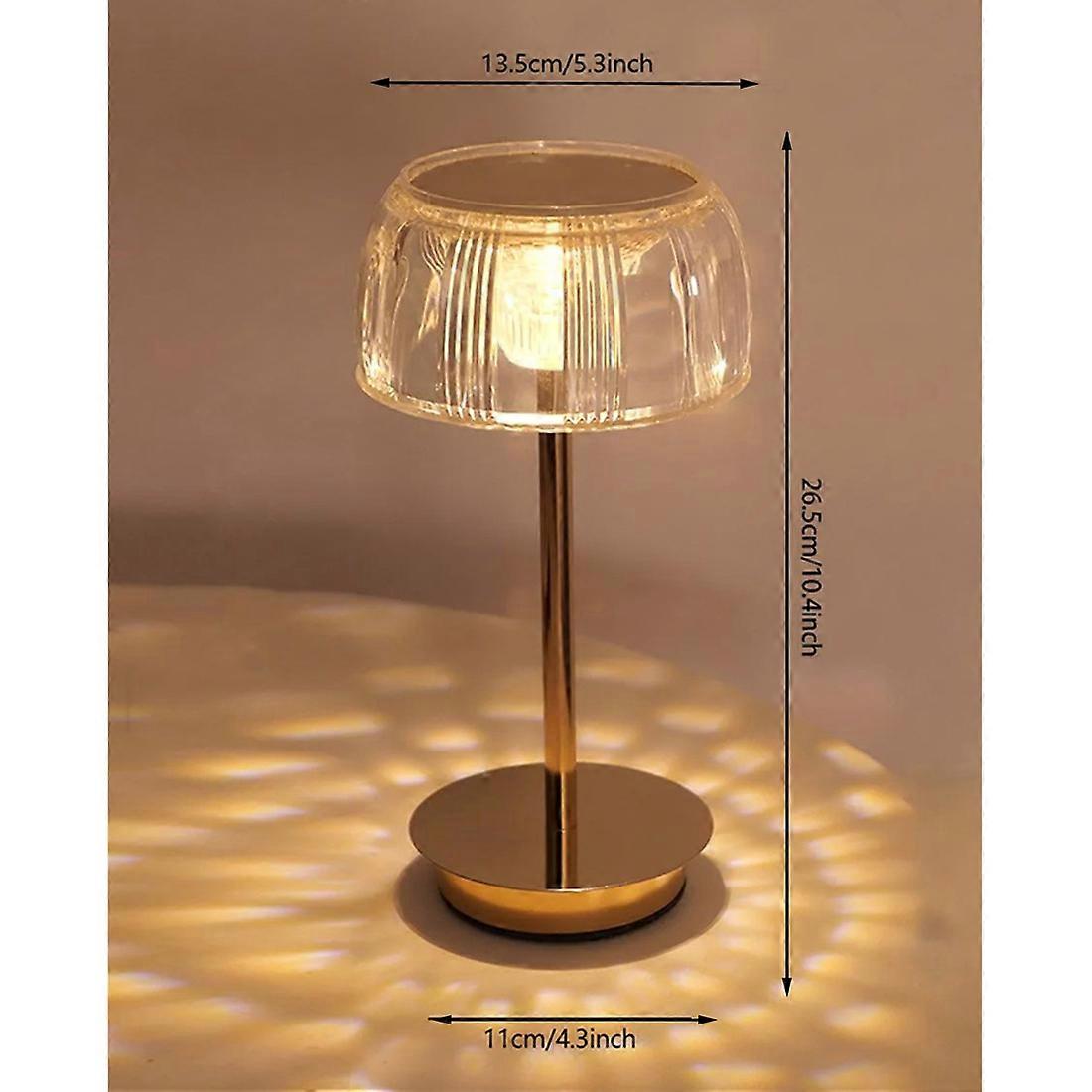 Jellyfish LED Table Lamp, USB-C Rechargeable Touch Light - product view 6