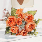 Artificial Peony Bouquet, Layered Decorative Flowers — product view 8