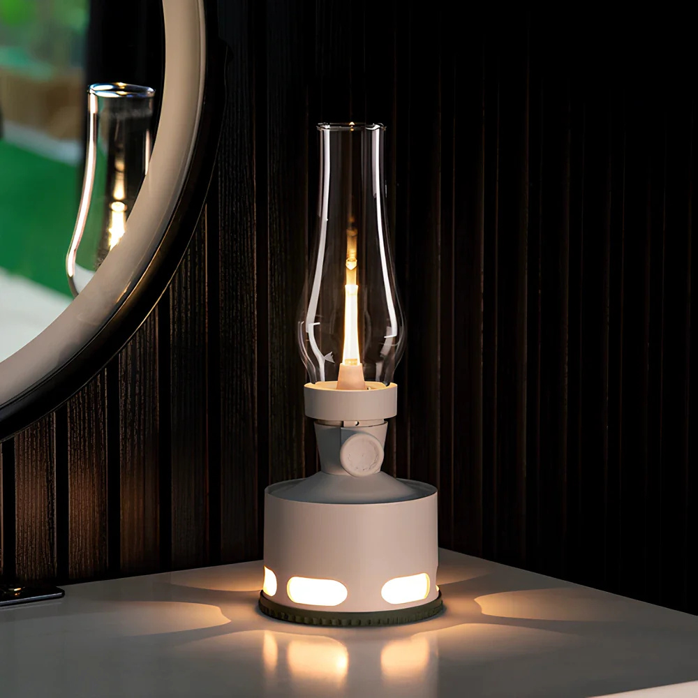 Rechargeable LED Lantern with Glass Chimney, USB-C - view 4