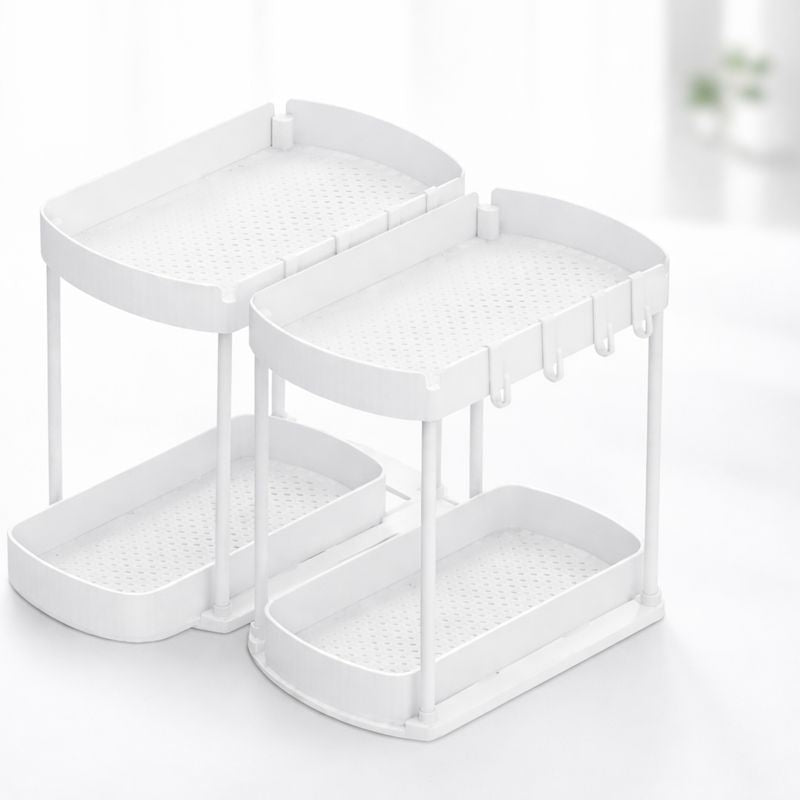 Under Sink Organiser Set 2 Pack Multi Purpose Storage Drawers