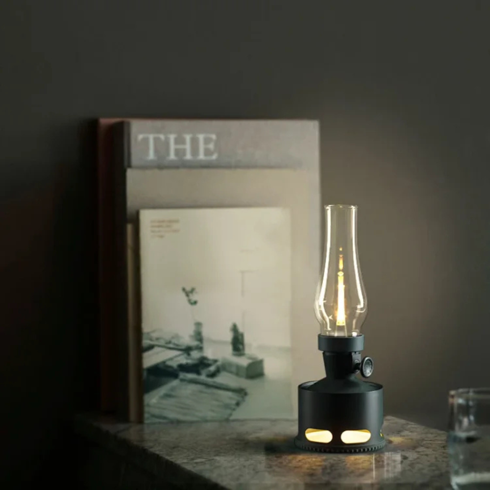 Rechargeable LED Lantern with Glass Chimney, USB-C - view 3