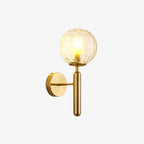 Glass Globe Wall Sconce with Black or Gold-Tone Frame - view 11