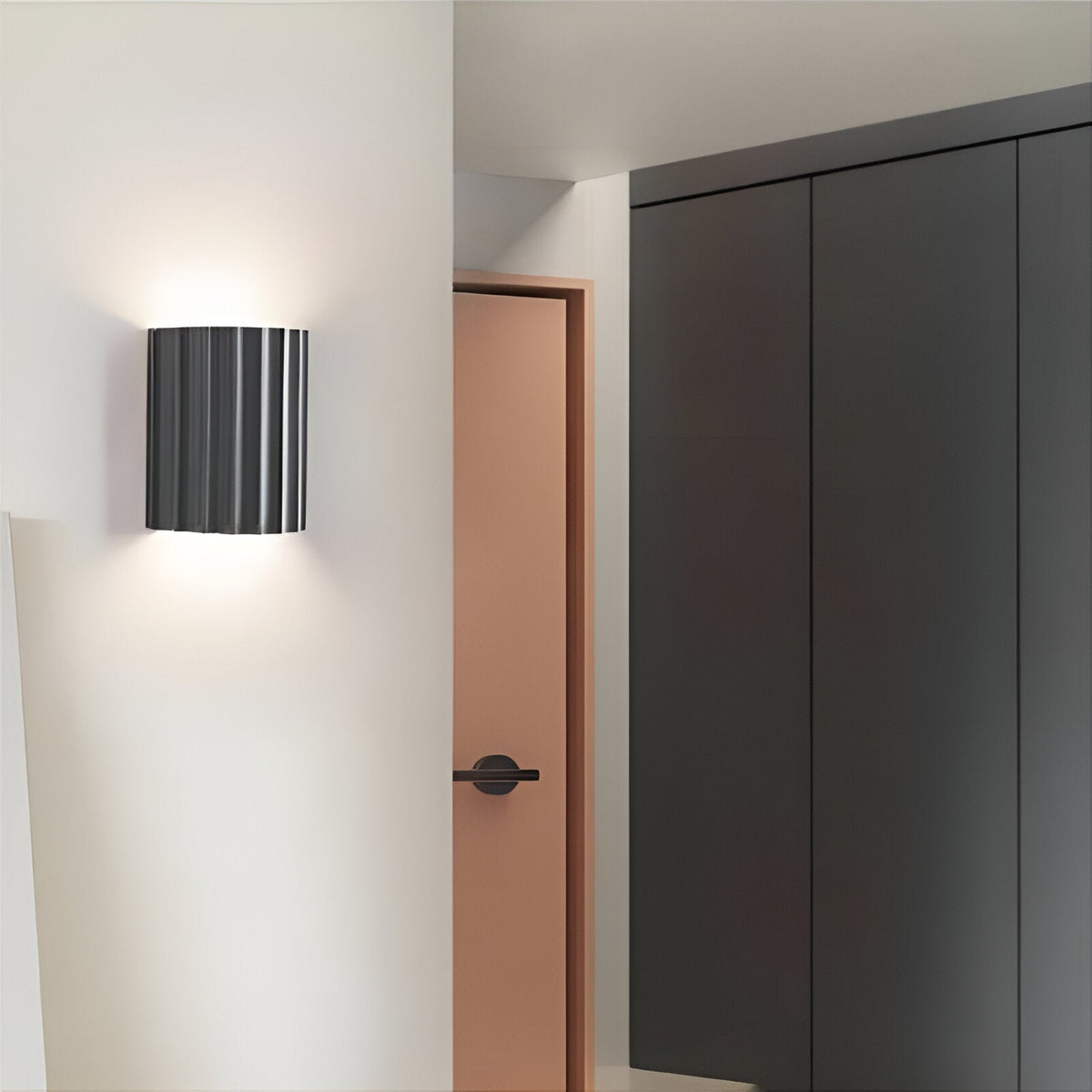 Ribbed Resin Wall Sconce with Push-Button Switch - view 13