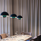 Layered Metal Dome Pendant Light, Mid-Century Style - view 19