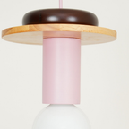 Geometric Wood Pendant Light, Sculptural Nordic Design - view 54