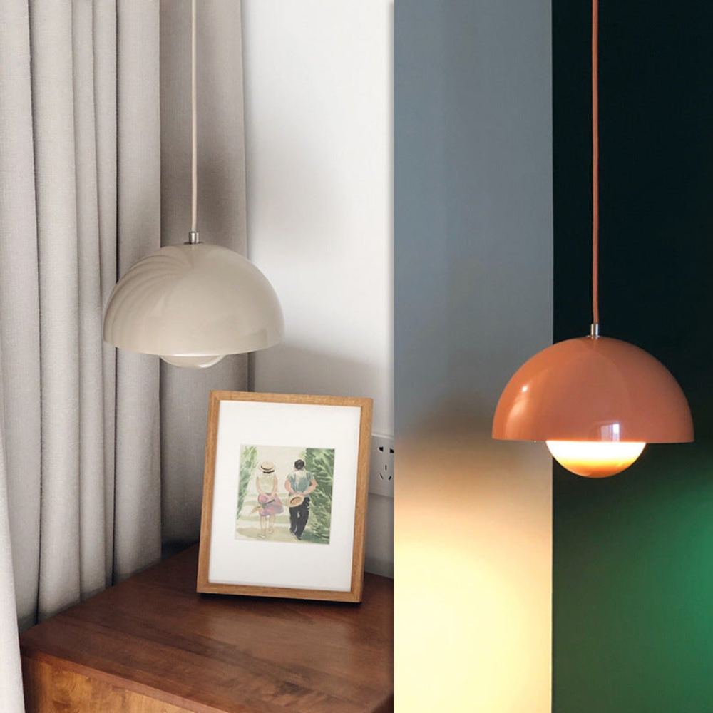 Layered Metal Dome Pendant Light, Mid-Century Style - view 18