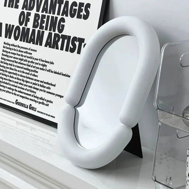 Irregular Oval Decorative Table Mirror