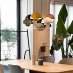 Layered Metal Dome Pendant Light, Mid-Century Style - view 17