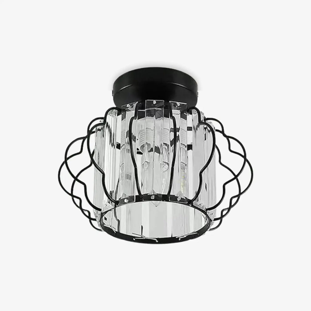 Prismatic Crystal Ceiling Light with Metal Fittings - view 5