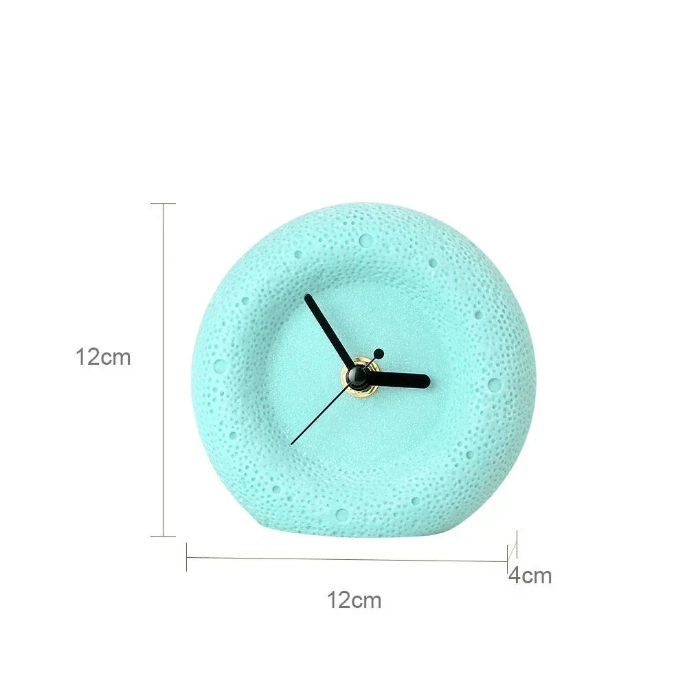 Sandstone Desk Clock, Silent Minimalist Table Clock - product view 8