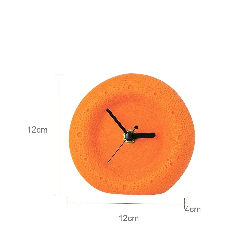 Sandstone Desk Clock, Silent Minimalist Table Clock - product view 6