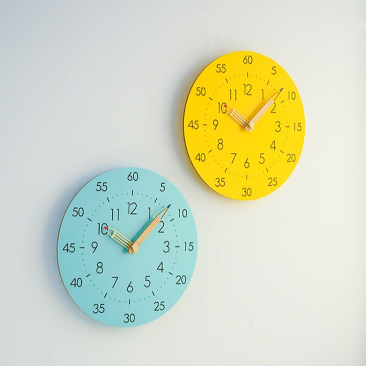Colourful Learning Wall Clock, 30 cm