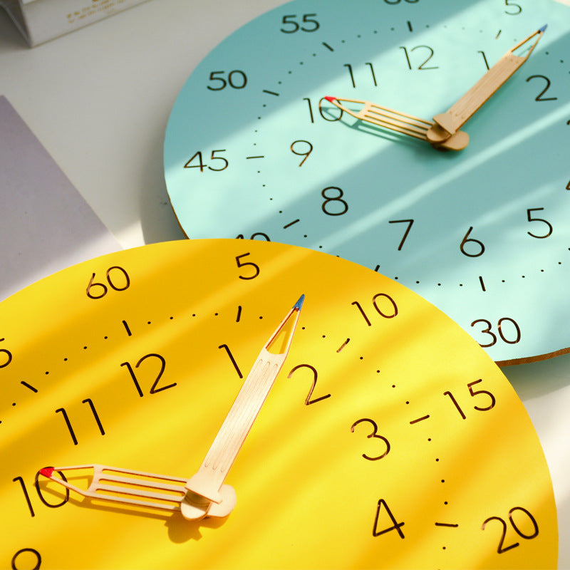 Colourful Learning Wall Clock, 30 cm