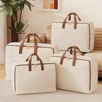 Linen Zip-Up Household Storage Bag – image 1
