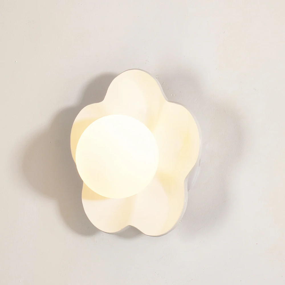 Flower Petal Wall Sconce, Danish Pastel Design - view 15