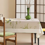 Bamboo Leaf Print Polyester Tablecloth – image 5