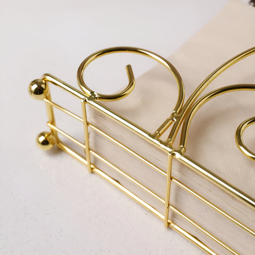 Scrollwork Iron Napkin Holder – image 2