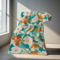 Floral Cotton Gauze Bath Towel – image 1