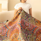 Patterned Cotton Gauze Bath Towel – image 3