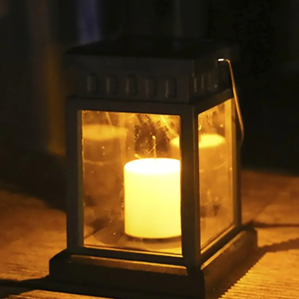 Solar Garden Lantern with Candle or Fairy Light Design - view 15