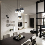 Geometric Glass Pendant Light, Clear or Smoky Finish - view 3