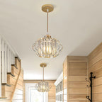 Prismatic Crystal Ceiling Light with Metal Fittings - view 7