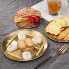 Gold-Tone Stainless Steel Serving Plate - product view 2