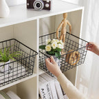 Iron Wire Storage Basket with Carry Handles – image 5