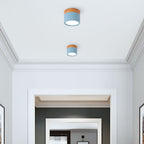 Wood-Effect LED Button Ceiling Light - view 17