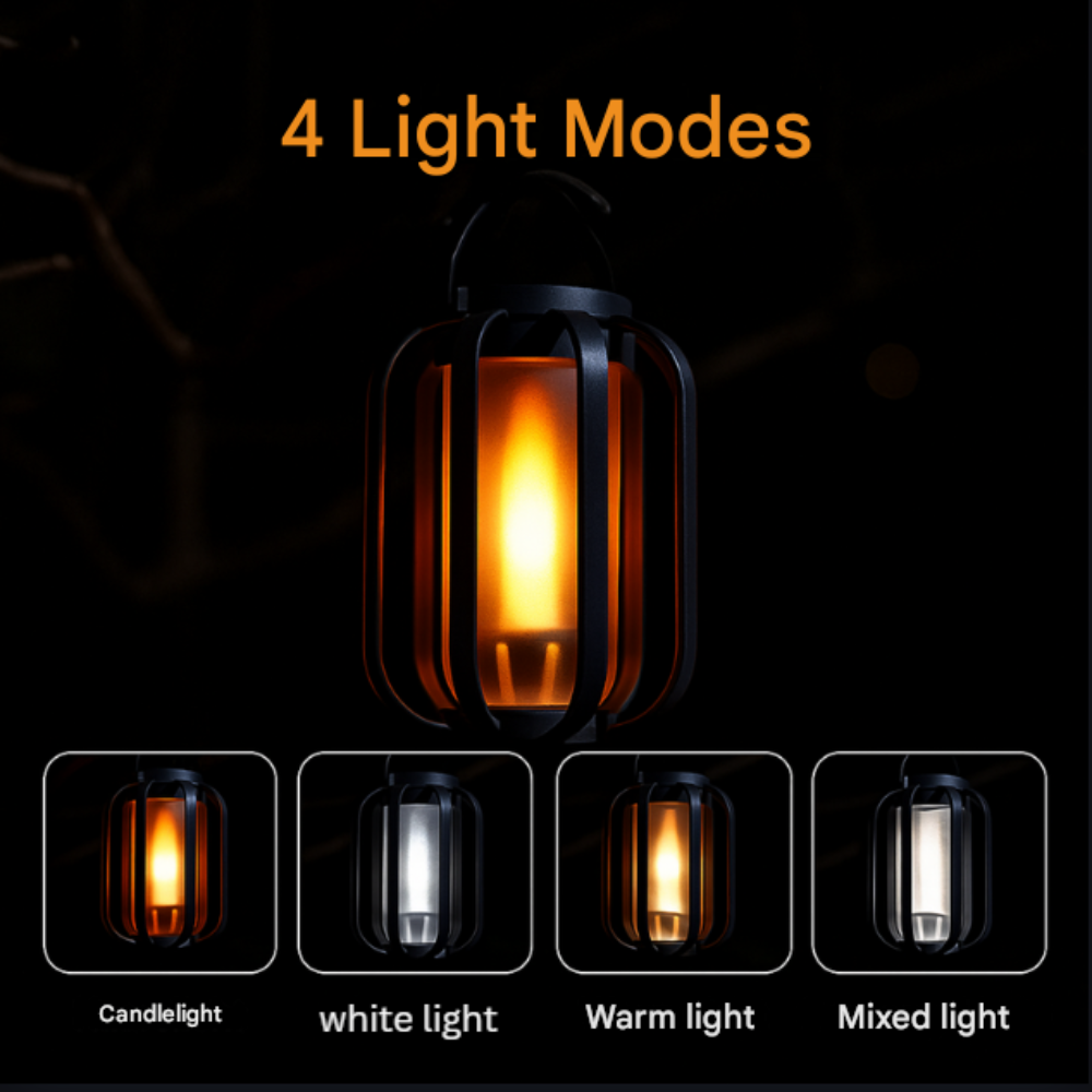 Solar Tripod Lantern for Patio and Outdoor Lighting - view 7