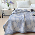 Leaf Pattern Cotton Triple Gauze Blanket - product view 1