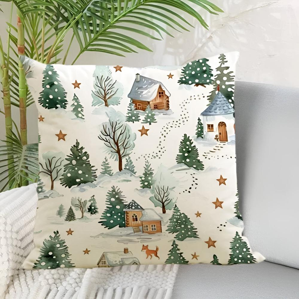 Winter Woodland Christmas Cushion Cover – image 1
