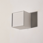 Fabric Cube LED Wall Sconce, White Japandi Design - view 17