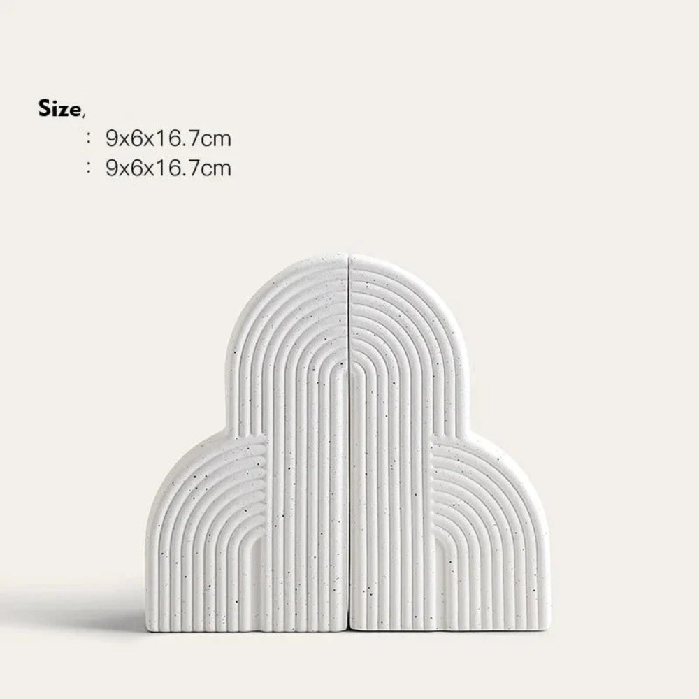 Cloud-Shaped Ceramic Bookends Set of 2 – image 4