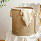 Cotton-Linen Foldable Laundry Basket – image 2
