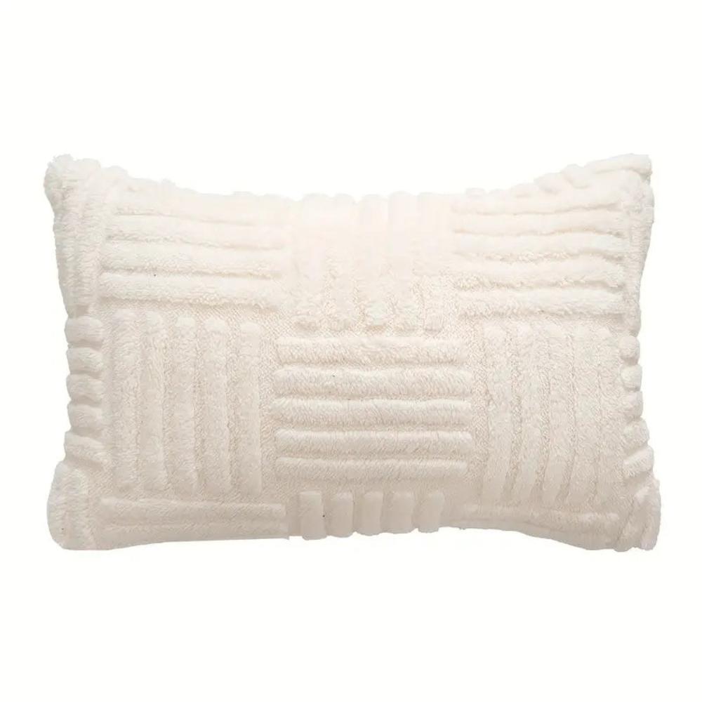 Textured Faux Fur Cushion Cover with Velvet Reverse – image 6