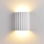 Ribbed Resin Wall Sconce with Push-Button Switch - view 1