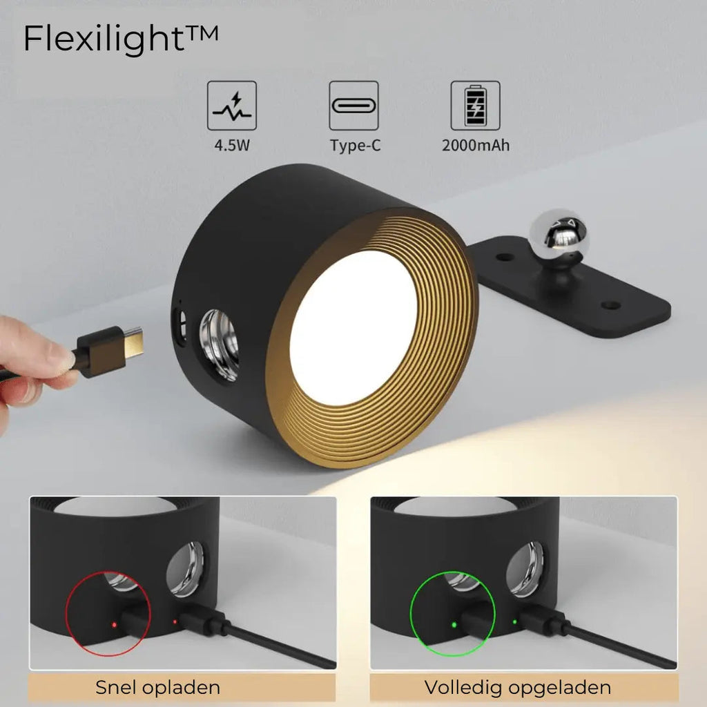 Rotating USB Rechargeable Magnetic Wall Light