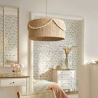 Natural Jute Pendant Light with Metal Frame - view 4