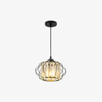 Prismatic Crystal Ceiling Light with Metal Fittings - view 1