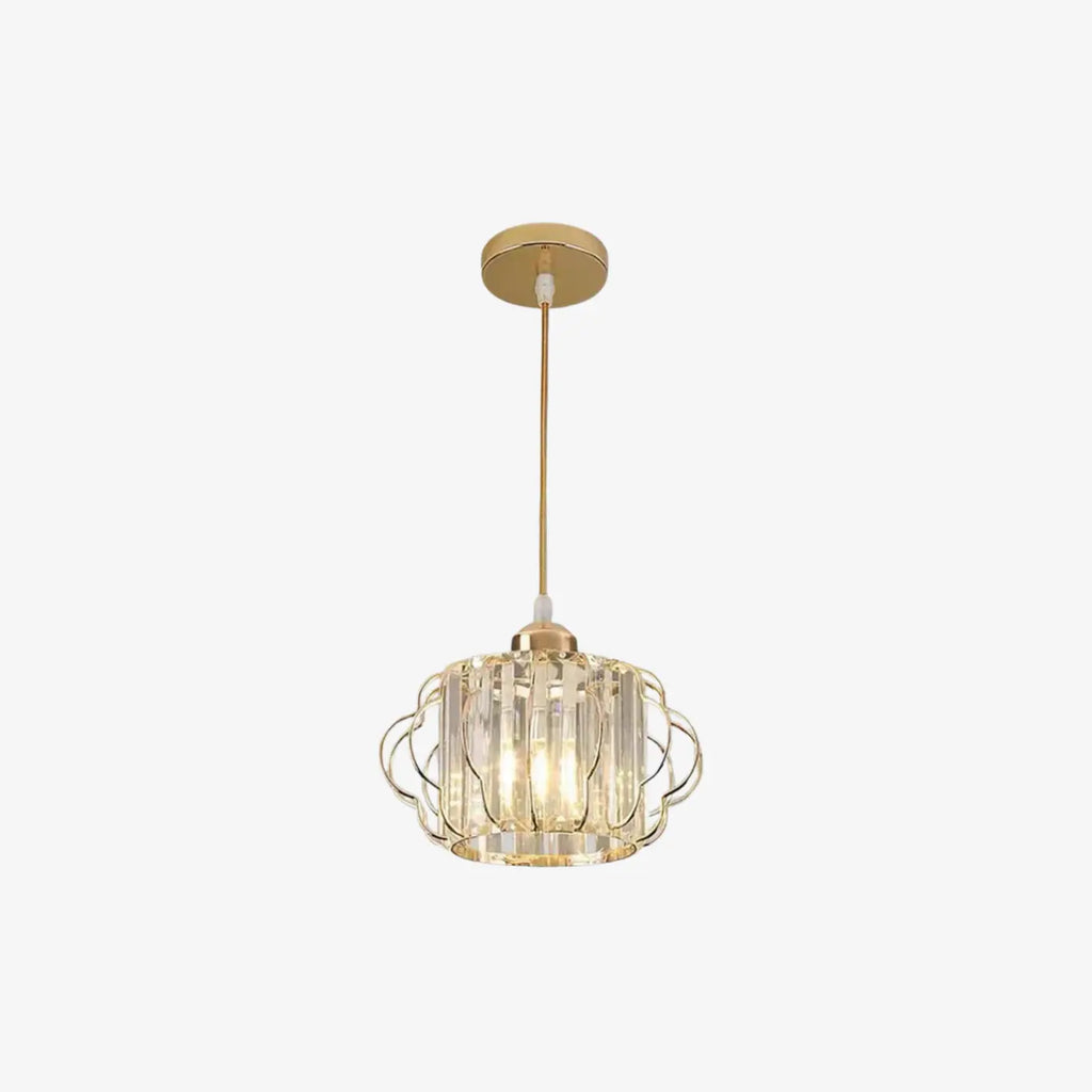 Prismatic Crystal Ceiling Light with Metal Fittings - view 3